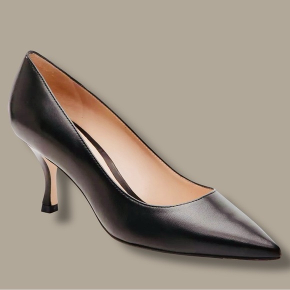 Stuart Weitzman Shoes - NWOT Stuart Weitzman Black Leather ‘Tippi 75’ Pointed Toe Pumps Size 11.5
